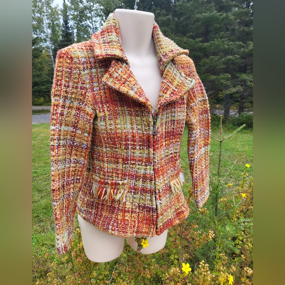 "Autumn Hues" Tweed Women's Blazer